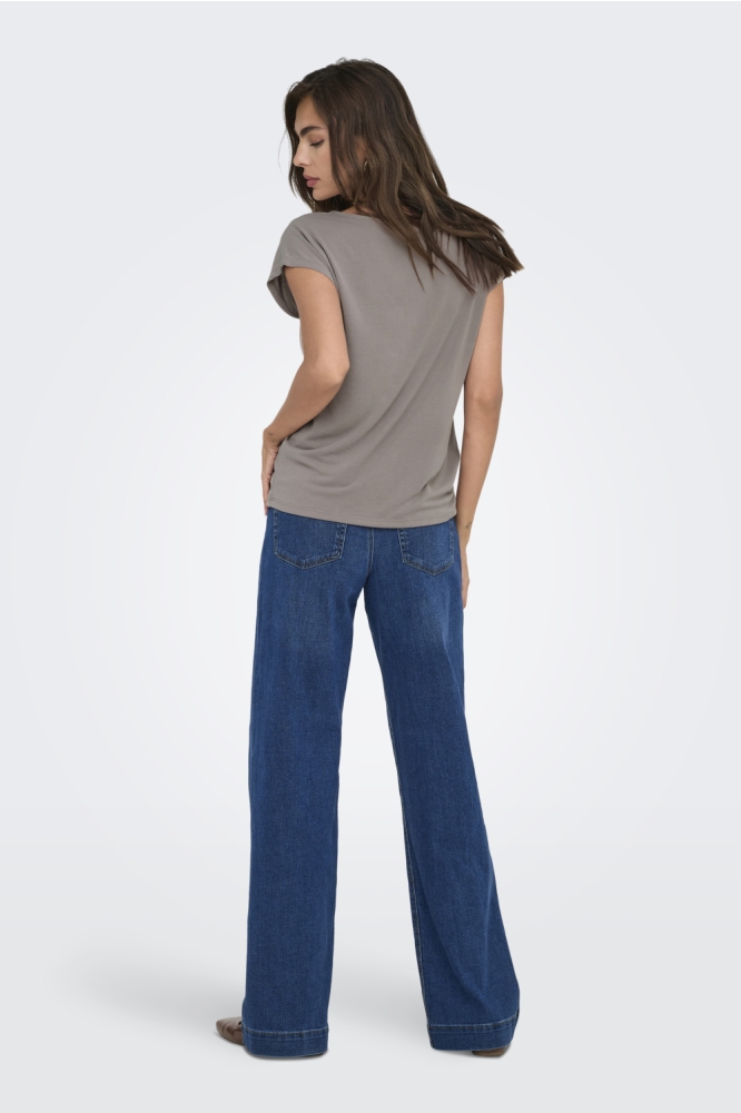 ONLFREE LIFE S/S MOD.V-NECK TOP JRS 15287041 SATELLITE